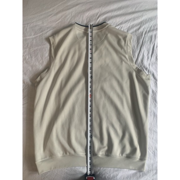 PGA Tour Vest Mens XLarge V Neck Cream Sleeveless Golf - Picture 10 of 13